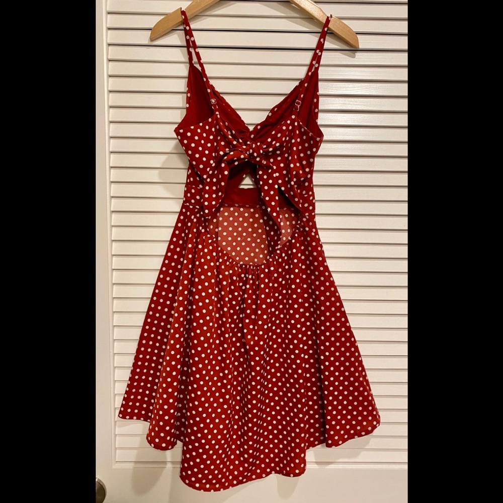 NWOT Shein red and white polka dot dress - Picture 11 of 16
